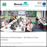 Screen shot of the Newcel Paper Converters Ltd website.