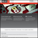 Screen shot of the Bradford Laser Cutting Ltd website.
