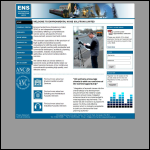 Screen shot of the Environmental Noise Solutions Ltd website.