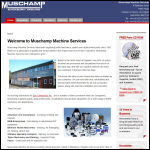 Screen shot of the Muschamp Machine Services Ltd website.