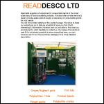Screen shot of the Read Desco Ltd website.