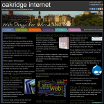 Screen shot of the Oakridge Internet Ltd website.