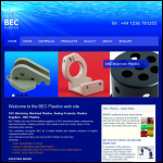 Screen shot of the Bec Plastics website.
