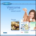 Screen shot of the Hermes Sweeteners Customer Service website.