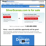 Screen shot of the Silver Scenes (2000) Ltd website.