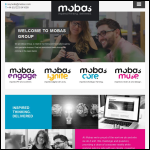 Screen shot of the Mobas website.