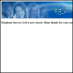 Screen shot of the Telephone Surveys Ltd website.