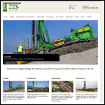 Screen shot of the Magpie Environmental Drilling Services website.