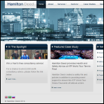 Screen shot of the Hamilton Deed website.