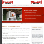 Screen shot of the Scaff Security Alarms Ltd website.