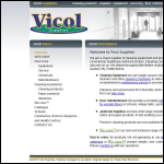Screen shot of the Vicol Supplies website.