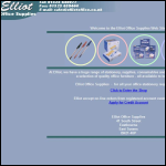 Screen shot of the Elliot Office Supplies Ltd website.