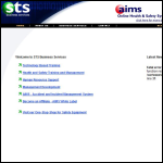 Screen shot of the S T S Ltd website.