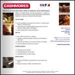 Screen shot of the Cashmores Metals Ltd website.