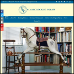 Screen shot of the Classic Rocking Horses website.