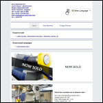 Screen shot of the Euro Machines Ltd website.