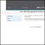 Screen shot of the Jms Risk Solutions Ltd website.