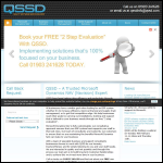 Screen shot of the Qssd website.