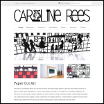 Screen shot of the Caroline Rees Glass Design website.