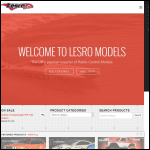 Screen shot of the Lesro Models Ltd website.
