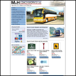 Screen shot of the M. & H. Coachworks Ltd website.