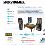 Screen shot of the Leisureline website.