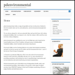 Screen shot of the Pdenvironmental website.