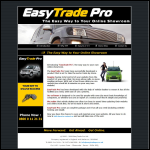 Screen shot of the Easytrade Pro Ltd website.