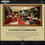 Screen shot of the Evangelista's Barbershop website.