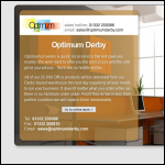 Screen shot of the Optimum Business Supplies website.