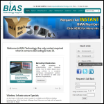 Screen shot of the Bias Technology Support Ltd website.