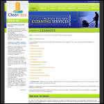 Screen shot of the Cleanups website.