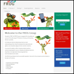 Screen shot of the FROG IT Services Ltd website.
