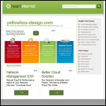 Screen shot of the Yellow Box Design Ltd website.