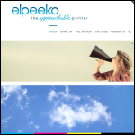 Screen shot of the Elpeeko Ltd website.
