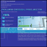 Screen shot of the Power Design Projects Ltd website.