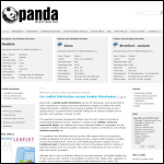 Screen shot of the Panda Distribution website.