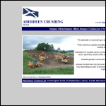 Screen shot of the Aberdeen Crushing website.