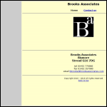 Screen shot of the Brooks Associates website.