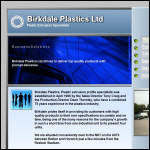 Screen shot of the Birkdale Plastics Ltd website.