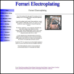 Screen shot of the Ferrari Electroplating website.