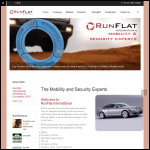Screen shot of the Runflat International Ltd website.