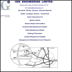 Screen shot of the Gee Engineering Ltd website.