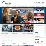 Screen shot of the Osprey Vending Service website.