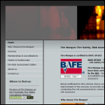 Screen shot of the Fire Marque website.