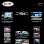Screen shot of the Kandi Graphics website.