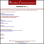 Screen shot of the Barnabus Communications website.