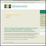 Screen shot of the CEN website.