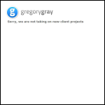 Screen shot of the Gregory Gray Graphic Design website.