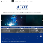 Screen shot of the Almet Sheet Metal Fabrications website.